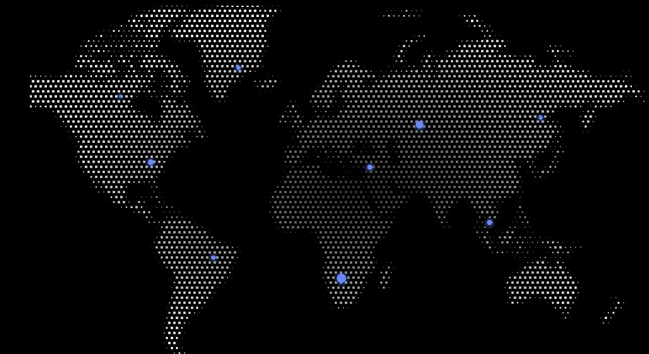 Global map showing Nayatel international calls